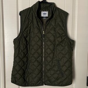 Old Navy Quilted Olive Vest